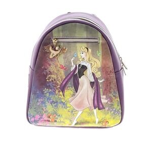 Loungefly Purple Aurora Sleeping Beauty Mini Backpack